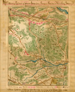 Retreat of Union Army from Savage's Station to White Oak Swamp, Va. :  1862