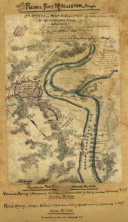 2nd attack on Fort McAllister on the Ogeechee River, Georgia. 1864
