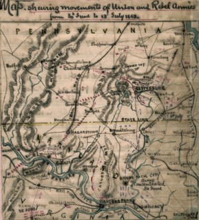 At the end of June 1863, Union and Confederate troops were moving towards Gettysburg, Pa.  1863