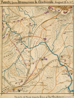 Route from Manassas to Centreville, August 28th to 31st.. 1862