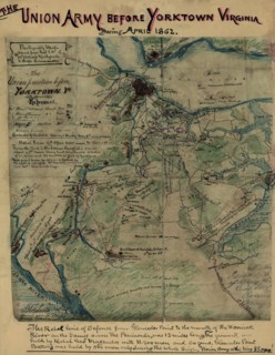Union position before Yorktown, Va., 18th April 1862. 1862
