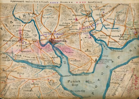 Potomac River showing picket lines, January 1862] 1862