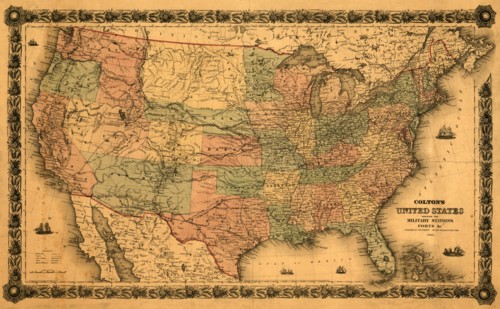 Military Forts, Posts & Bases in the United States - 1861 1861