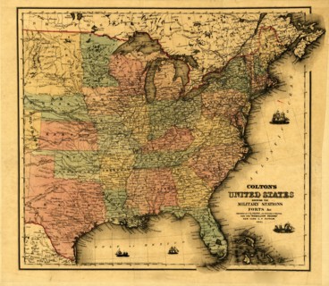 Military Stations & Forts - 1861 1861