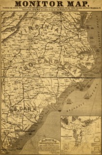 Eastern Seaboard in 1863 1863