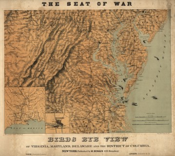 Birds Eye View of the Seat of War - 1861 1861