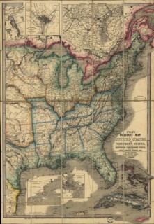 Military Map of the United states - 1861 1861