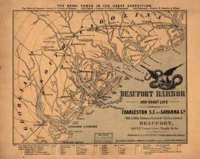 Naval Force in the Great Expedition - Beaufort Harbor - 1861 1861