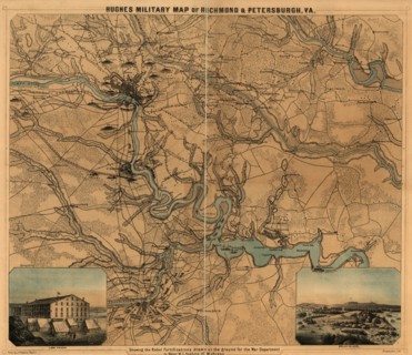 Richmond & Petersburg, Va. Showing the Rebel fortifications - 1864 1864