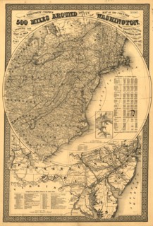 500 Miles Around Washington, DC  1861