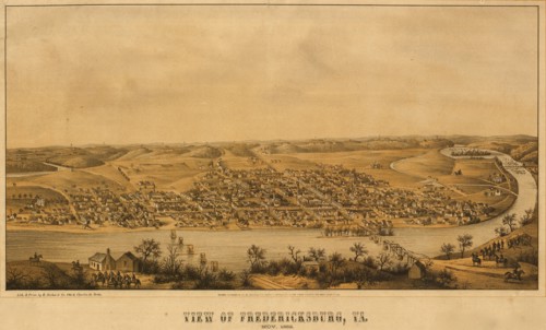 Fredericksburg aerial view - 1863 1863