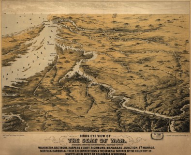 Middle Atlantic States as the seat of War - 1861 1861