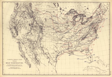 Mean Temperature of the Continental United States - 1870 1870