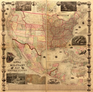 Naval Military Map of the United States 1862