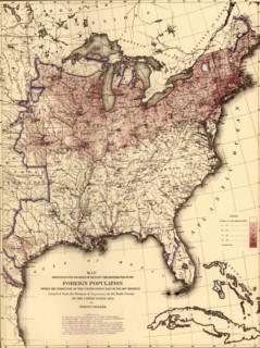 Foreign Population in the United States - 1870 1870