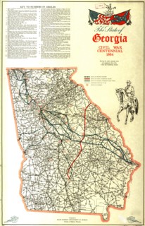 State of Georgia Civil War Centennial - 1864-1964 1864-1964