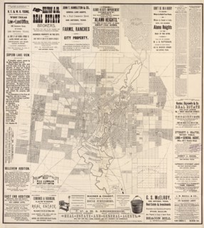 San Antonio City Map -1890 1890
