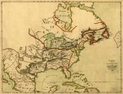 French Exploration map of North America - 1896 1896