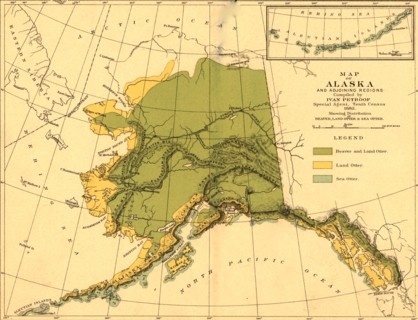 Beaver & Otters in Alaska - 1882 1882
