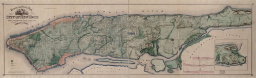 Manhattan Island - 1865 1865