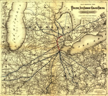 Toledo, Ann Arbor Grand Trunk Railway - 1881 1881