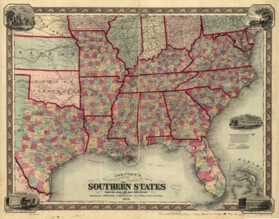 Southern States Before the Outbreak of War - 1860 1860