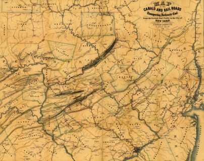 canals and railroads for transporting anthracite coal from the several coal fields to the city of New York - 1856 1856