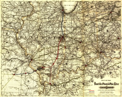 Danville, Olney & Ohio River Railroad - 1881 1881