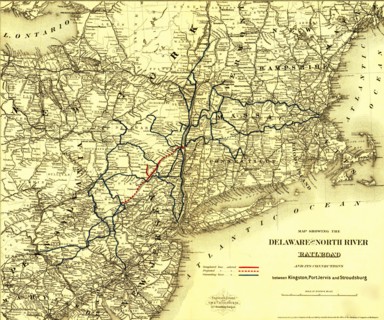 Delaware and North River Railroad - 1890 1890