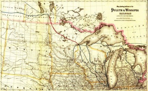 Duluth & Winnipeg Railroad - 1881 1881