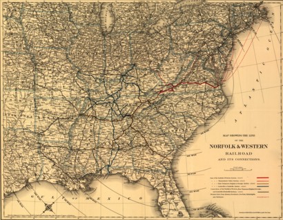 Norfolk & Western Railroad -1887 1887