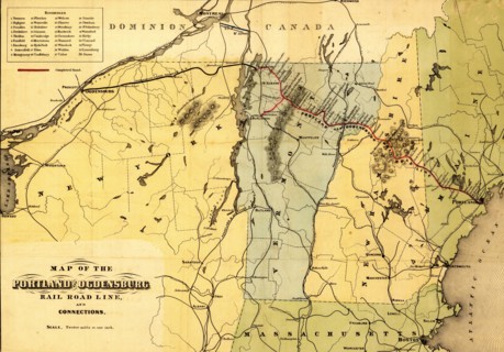 Portland and Ogdensburg Rail Road - 1850 1850