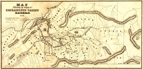Sacramento Valley Railroad, California, Sacramento, 1854 1854