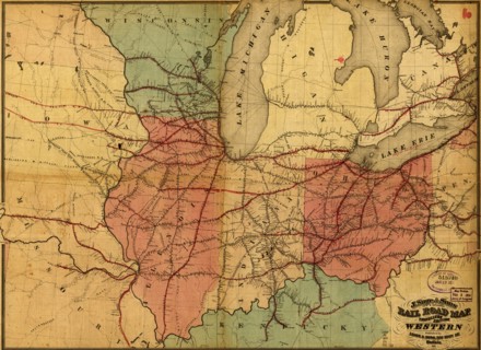 Travelers Edition Road Map - 1859 1859