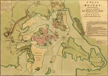 Boston under Siege from the British - 1776