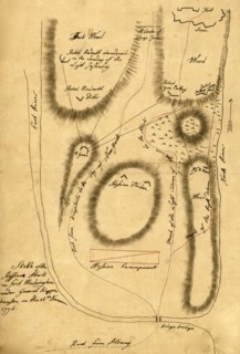 Hessian attack on Fort Washington under General Knypehausen on the 16th November 1776. 1776