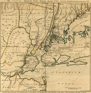 Country twenty five miles round New York 1776