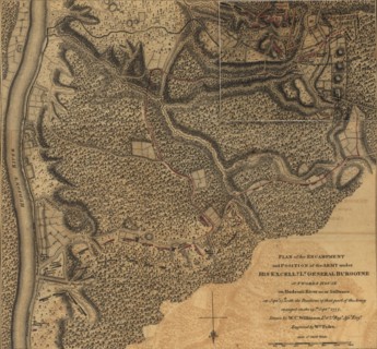 General Burgoyne at Swords House on Hudson's River near Stillwater  - 1777