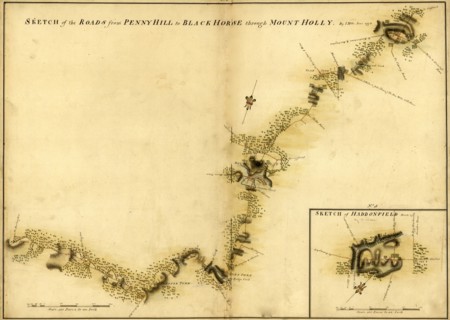Haddonfield, Mount Holly from Pennyhill to the Black Horse Pike - 1778