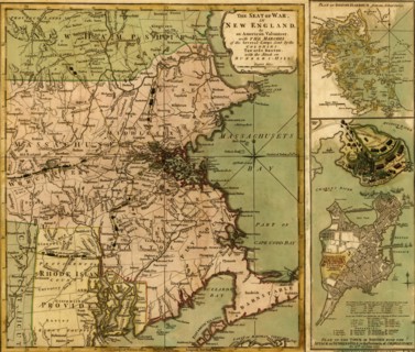 Seat of War with the attack on Bunker Hill 1775