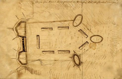 British Encampment under Howe at Bunker Hill - 1775 1775