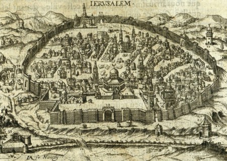 Antique Map of Jerusalem