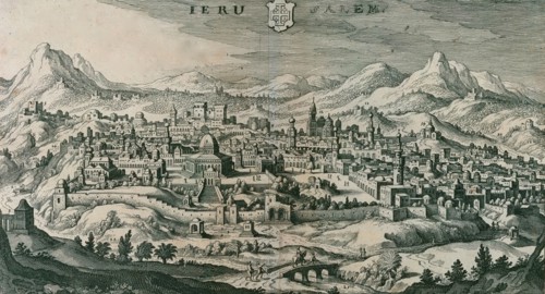 Antique Map of Jerusalem