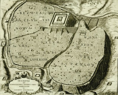 Antique Map of Jerusalem