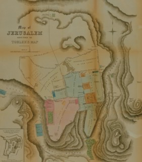 Semi-Antique Map of Jerusalem