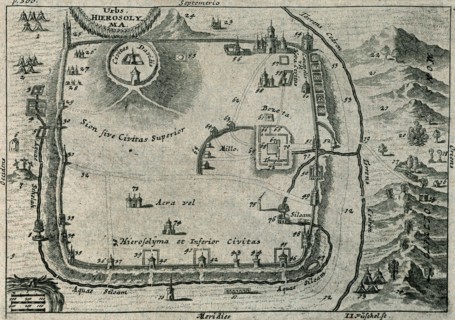 Antique Map of Jerusalem