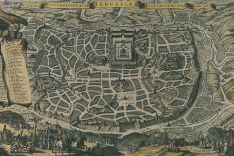 Antique Map of Jerusalem