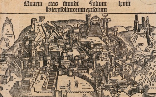 Antique Map of Jerusalem