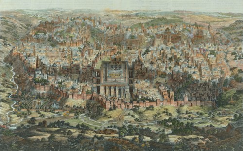 Antique Map of Jerusalem
