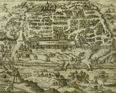 Antique Map of Jerusalem